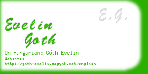 evelin goth business card